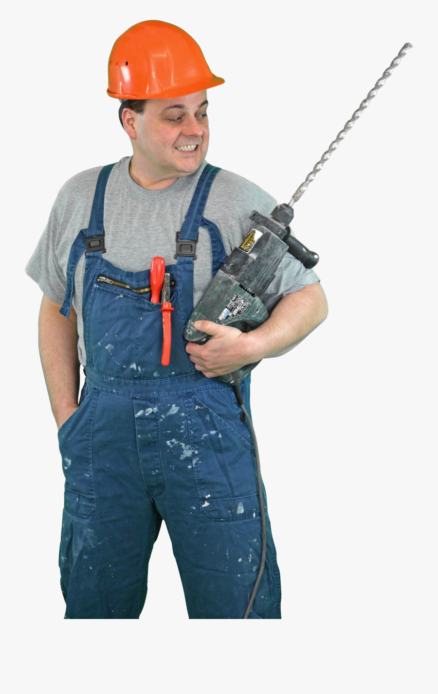 Transparent Construction Worker Png - Community Helpers Real People, Transparent Clipart
