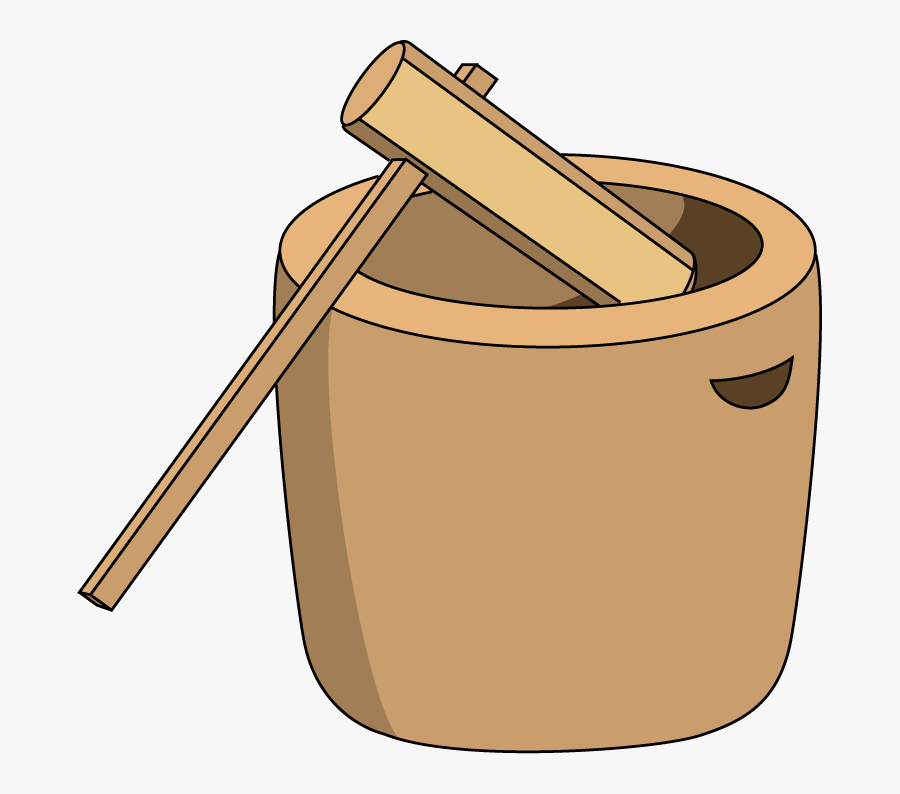 Grateful Crane - 臼 と 杵 イラスト, Transparent Clipart