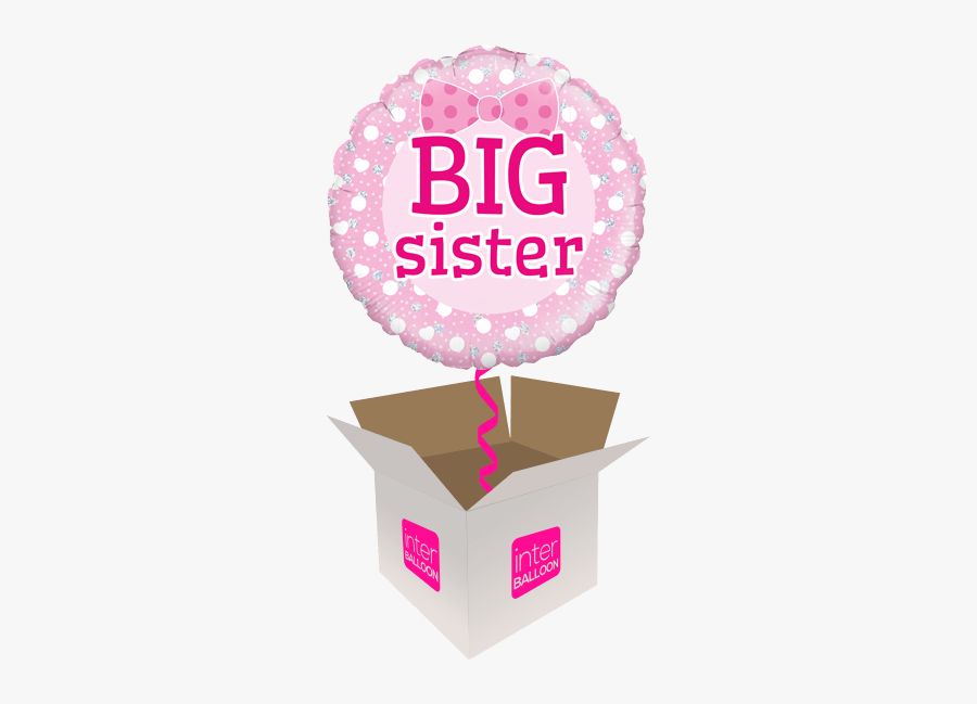 Big Sister Polka Dots - Happy 17th Birthday Balloon, Transparent Clipart