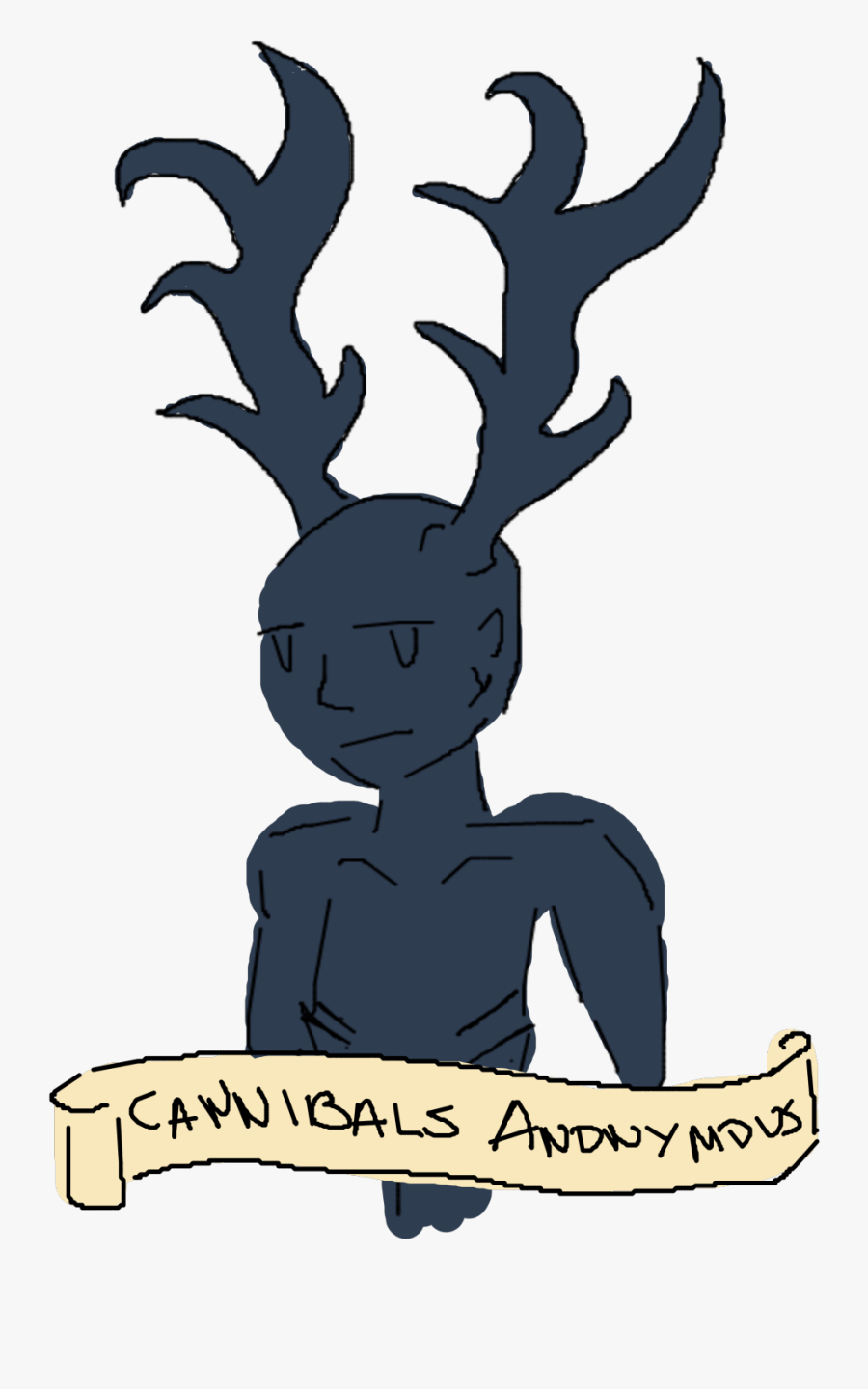 Reindeer Antler Silhouette Clip Art - Cartoon, Transparent Clipart