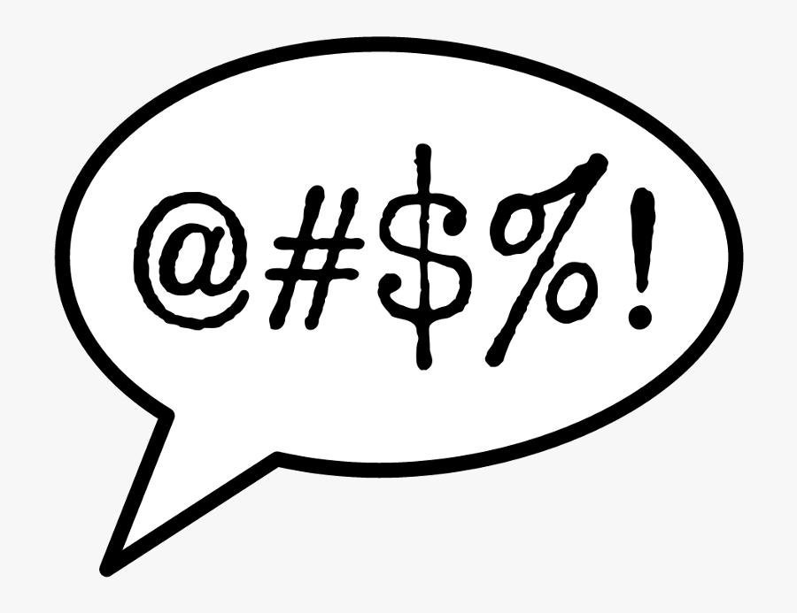 #swearbubble #chatbubble #swears #swearing #chat #bubble - Swearing Bubble Png, Transparent Clipart