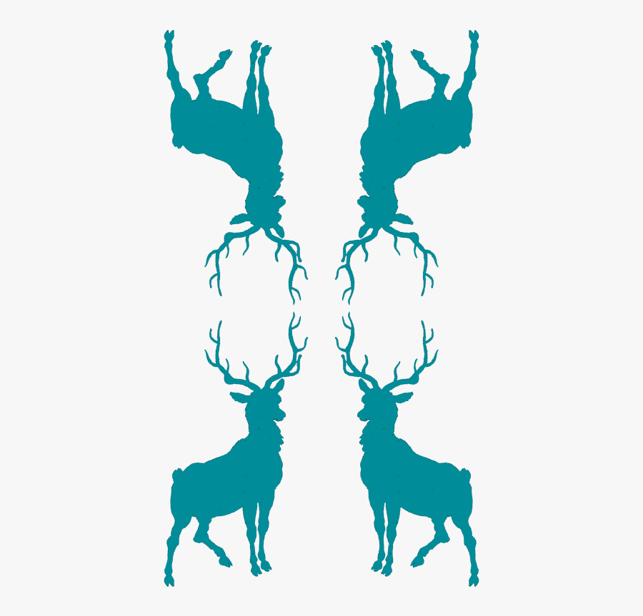 Geyik Silüeti, Transparent Clipart