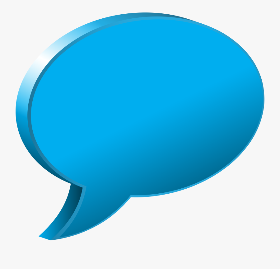 Speech Bubble Blue Transparent, Transparent Clipart