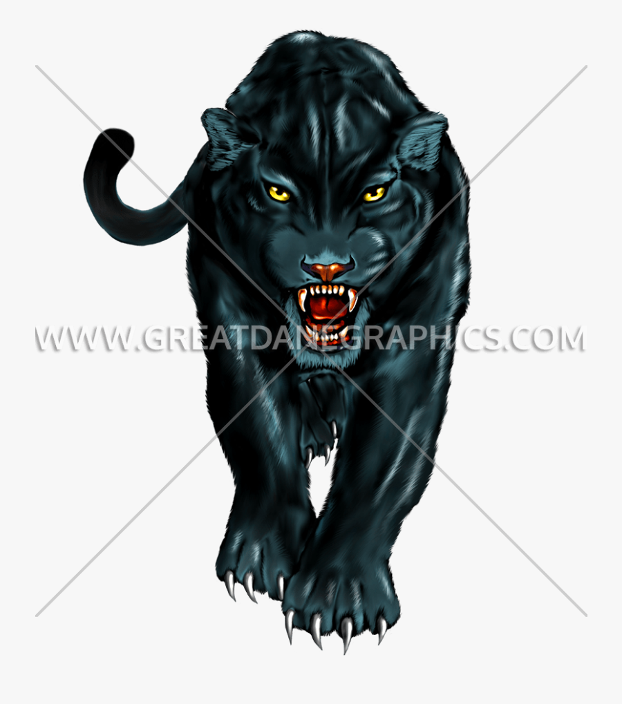 Panther Walking Png - Panther Walking For T Shirt, Transparent Clipart