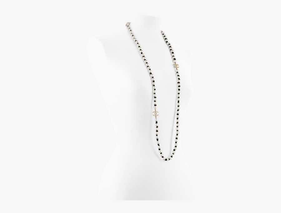 Long Necklace Metal Ribbon - Chain, Transparent Clipart