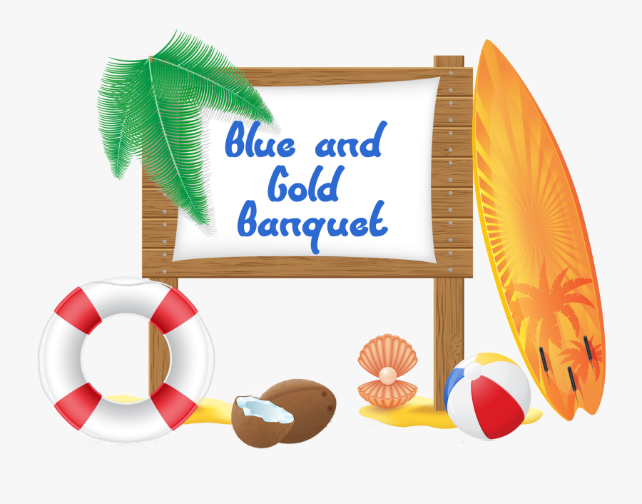 Beach Cartoon Theme, Transparent Clipart