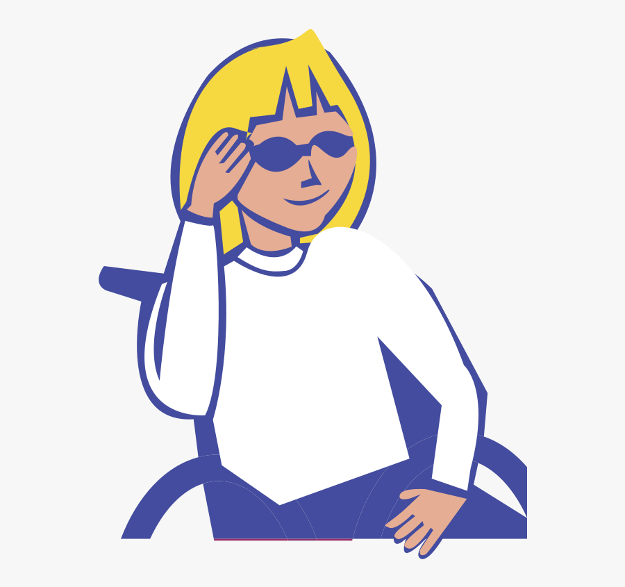 Girl In Wheelchair - Cartoon Student Classroom Of Clipart, Transparent Clipart