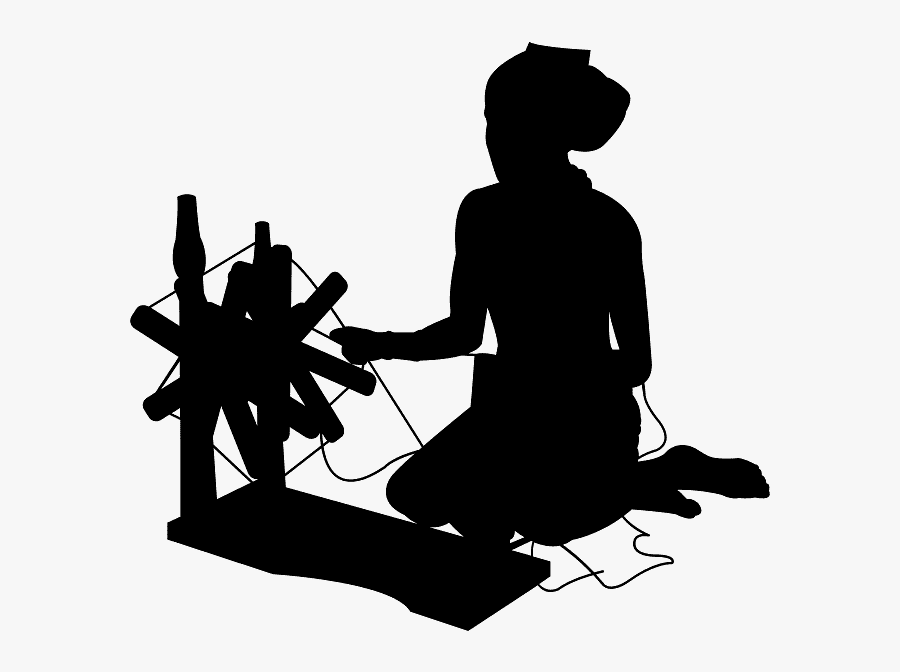 Mujer Tejiendo Vector, Transparent Clipart