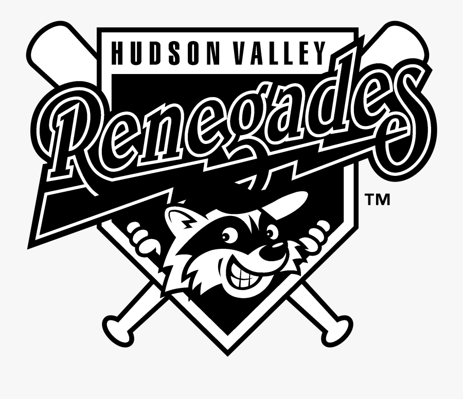 Hudson Valley Renegades Logo Black And White - Hudson Valley Renegades, Transparent Clipart