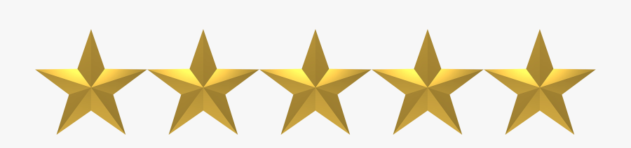 Row Of Stars Png - 5 Star Rating Clipart, Transparent Clipart