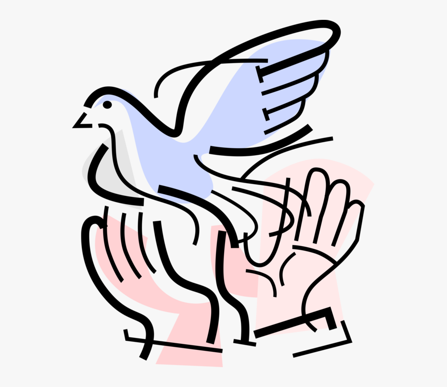 Hands Release Symbolic Dove Clipart , Png Download - Portable Network Graphics, Transparent Clipart