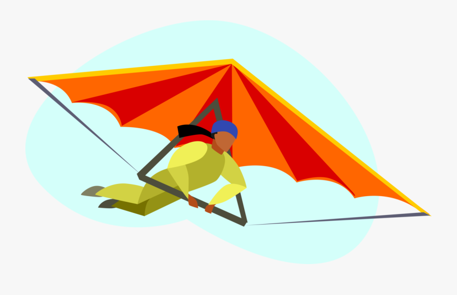 Transparent Hang Gliding Clipart - Illustration, Transparent Clipart