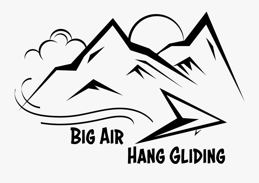 Logo Design By Taylorchloe199 For Big Air Hang Gliding - Line Art, Transparent Clipart