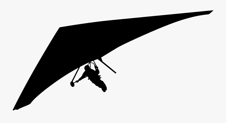 Parapente Silueta, Transparent Clipart