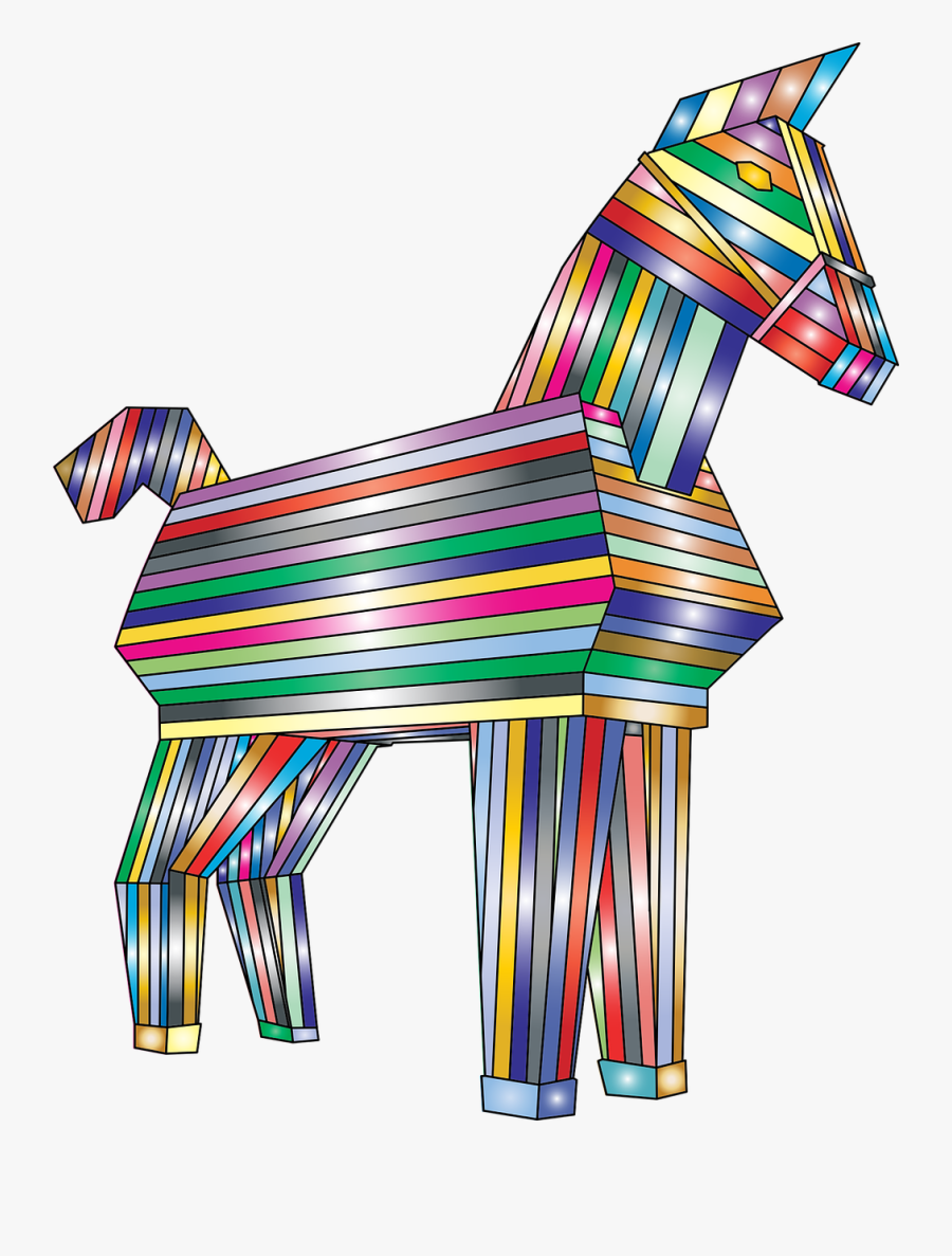 Businesses Hit With 235% More Cyberthreats This Year - Truva Atı Png, Transparent Clipart