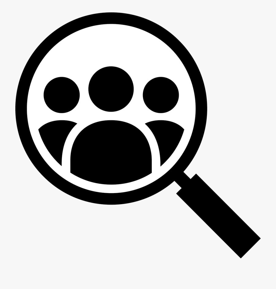 Person Vector Magnifying Glass Icon, Transparent Clipart