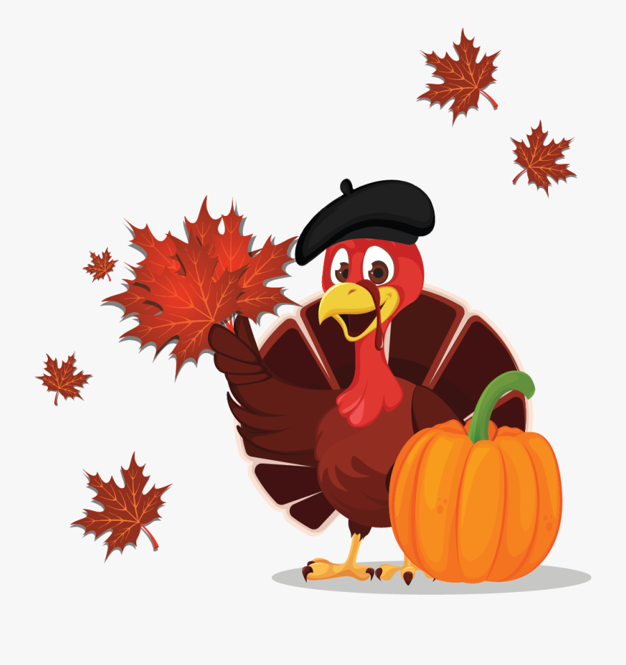 Funny Animated Happy Thanksgiving, Transparent Clipart