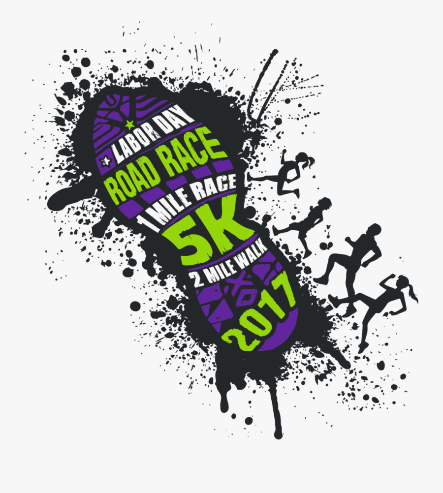 Road Race September Th - Running Silhouette Clip Art, Transparent Clipart