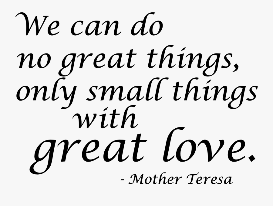 Clip Art Do Small Things With Love - Love Word In English, Transparent Clipart