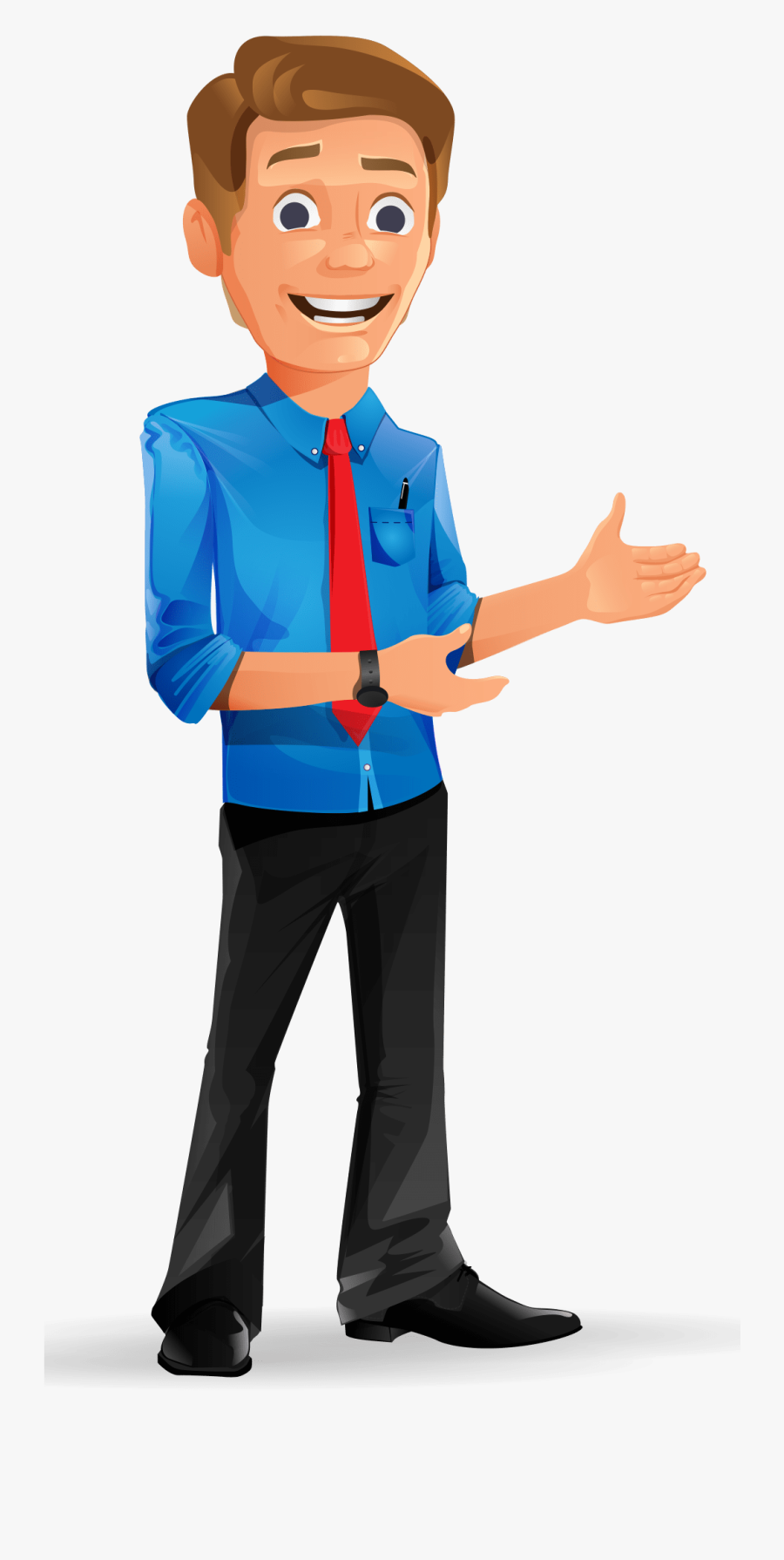 Cartoon Handsome Boy Png Clipart , Png Download - Professional