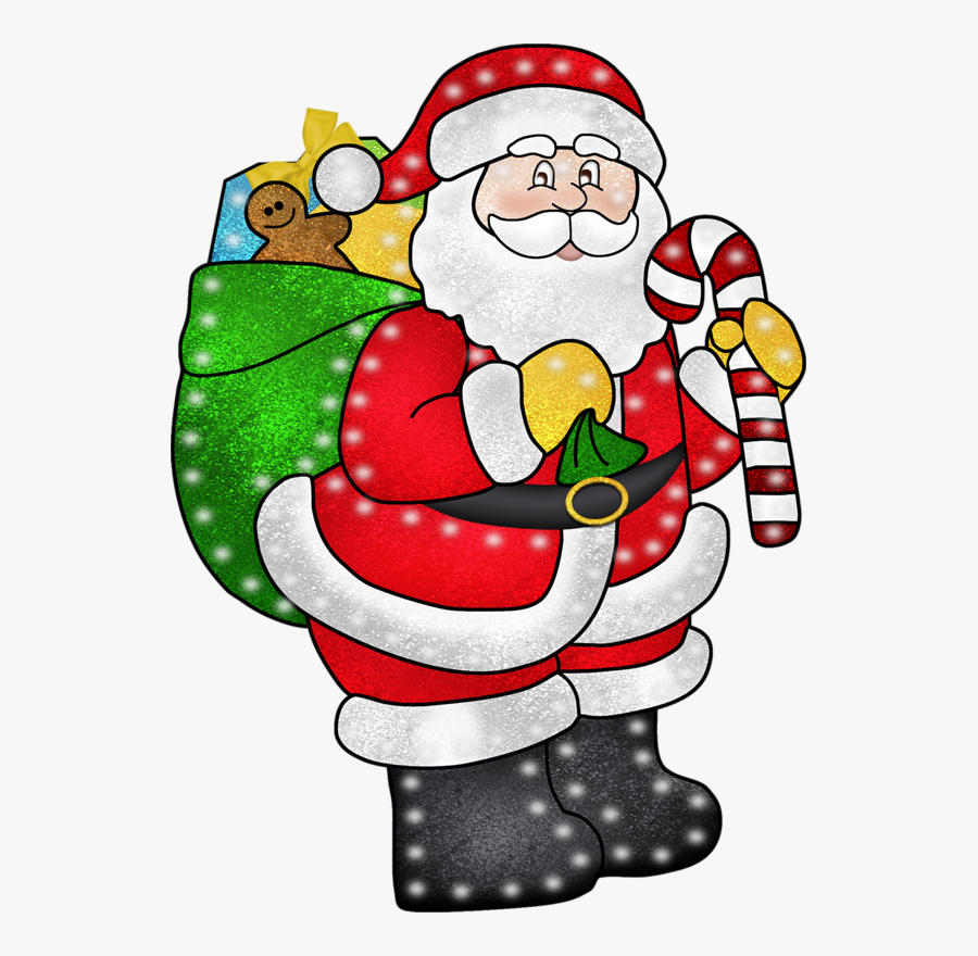 Christmas Grandfather With Gifts Png, Transparent Clipart