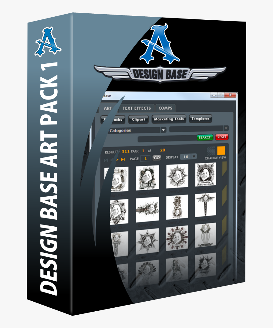 Design Base Art Media Pack - Multimedia Software, Transparent Clipart