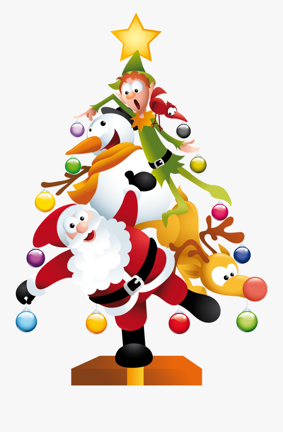 Papai Noel Png Pesquisa - Funny Christmas Tree Clipart, Transparent Clipart