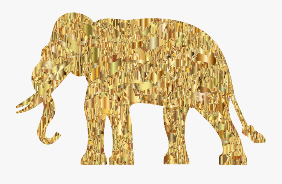 Wildlife,big Cats,gold - Elephant, Transparent Clipart