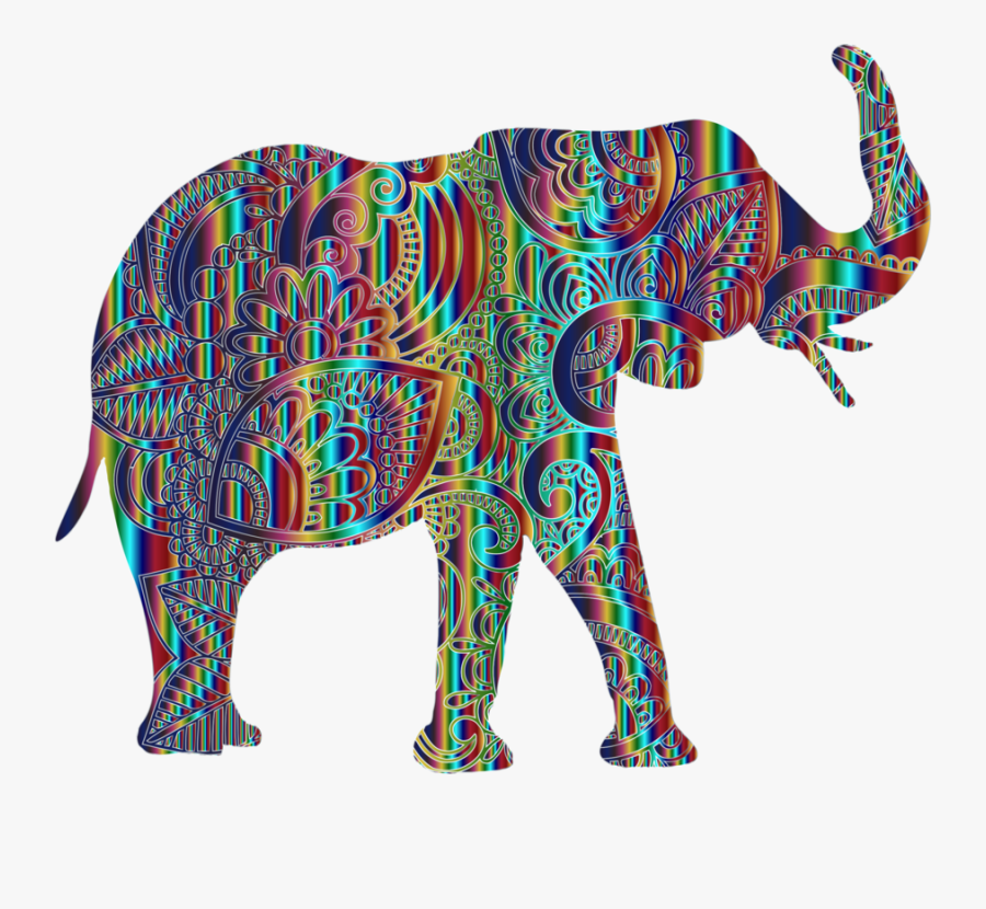 Wildlife,art,working Animal - Indian Elephant, Transparent Clipart
