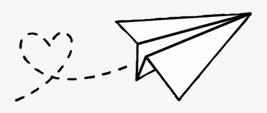 Transparent Clipart Flugzeug - Desenhar Avião De Papel, Transparent Clipart