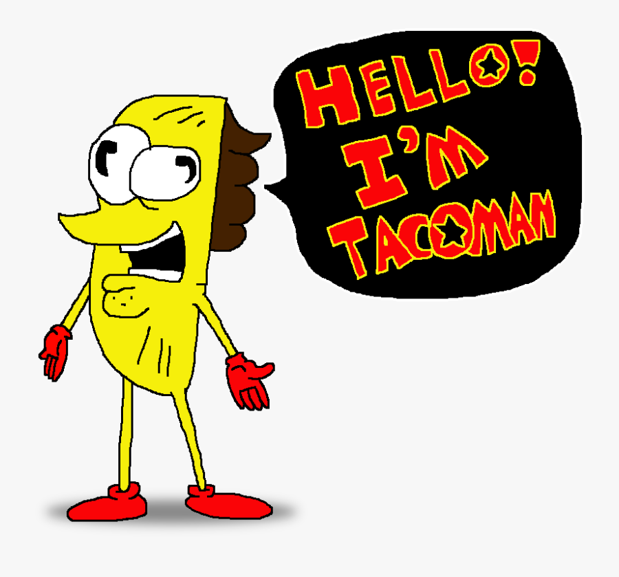 Transparent Taco Man Clipart - Mean Taco, Transparent Clipart