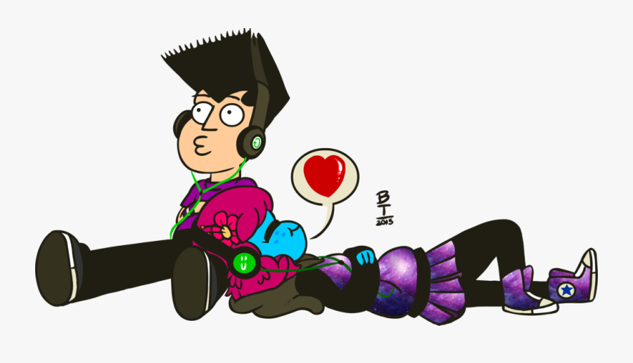 Listening To Music - Cartoon Listening Music Transparent, Transparent Clipart