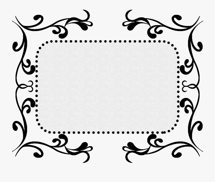 Black Pattern Texture Border Decorative Png And Psd- - Border Psd Black And White, Transparent Clipart