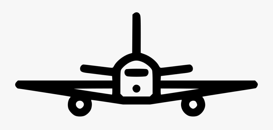 Svg Free Download Onlinewebfonts - Airplane Icon Front Png, Transparent Clipart