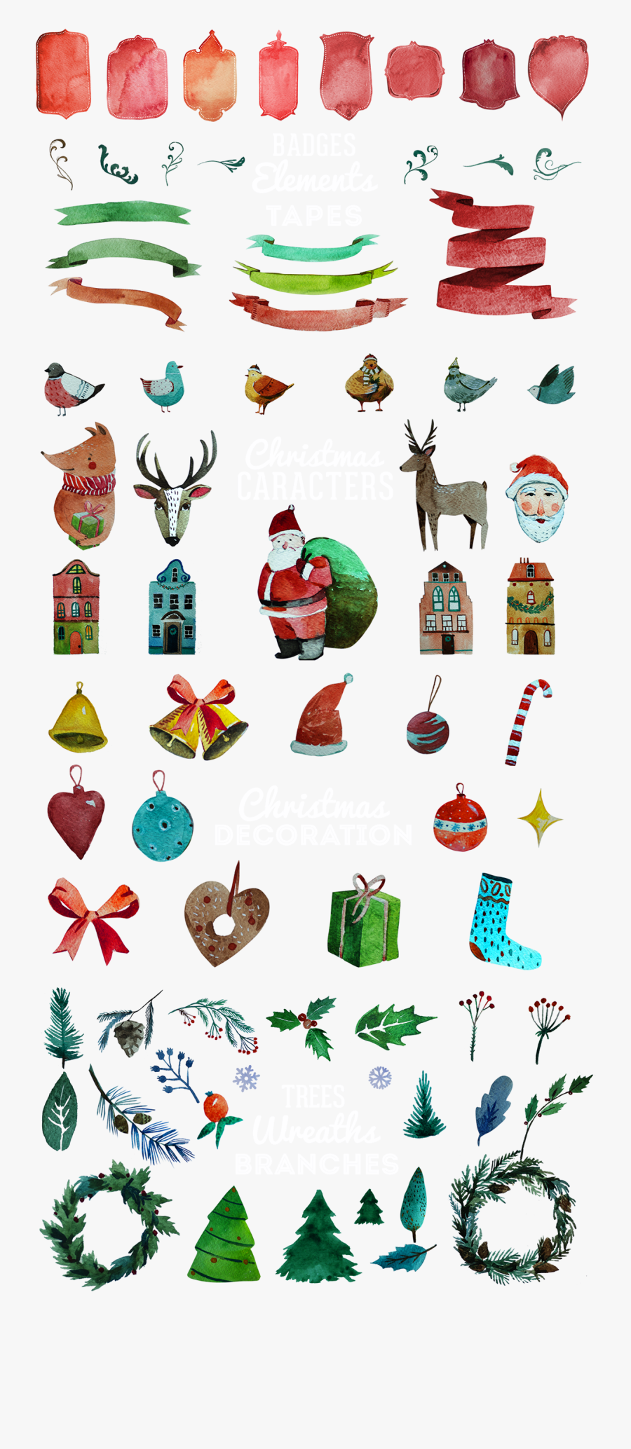Holly Clipart Watercolor, Transparent Clipart