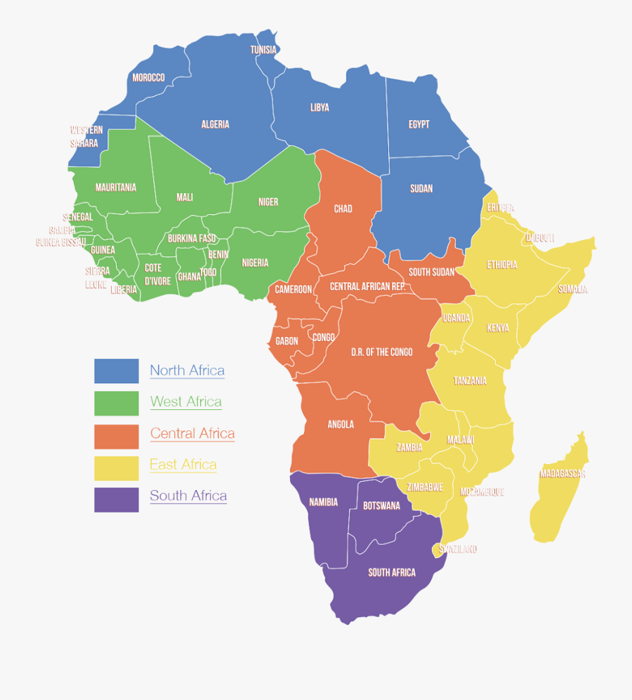 Transparent African Border Clipart - Africa Map Vector Png, Transparent Clipart