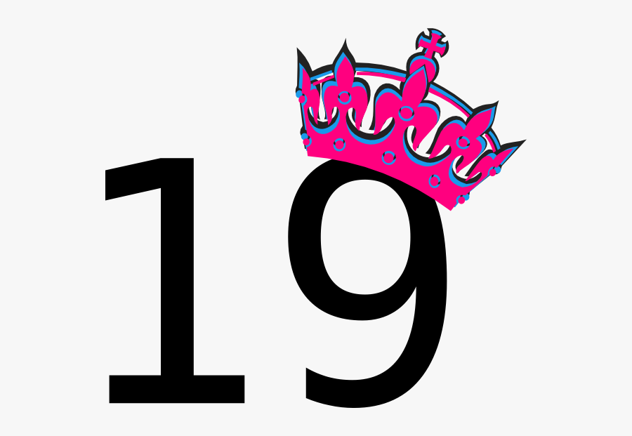 19 Number, Transparent Clipart