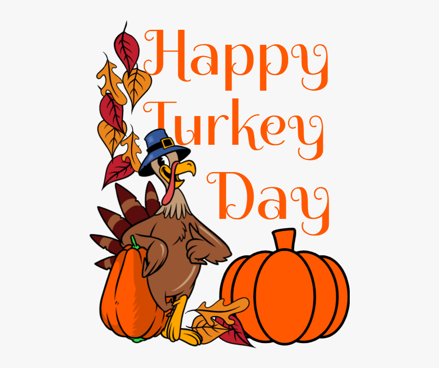 Happy Turkey Day, Transparent Clipart