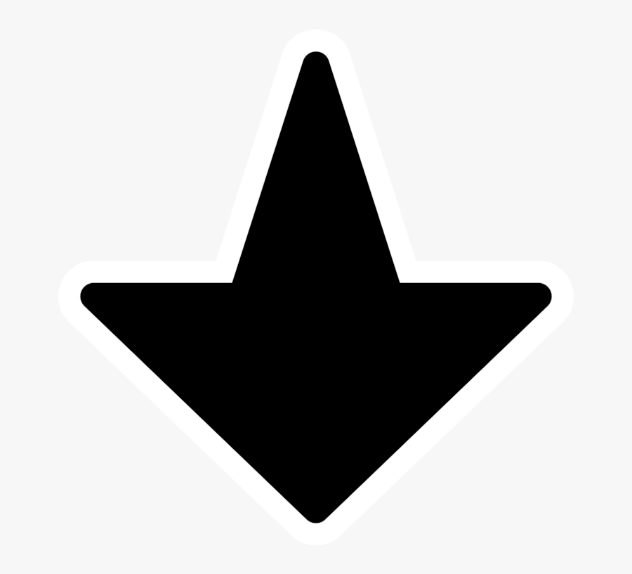 Symbol,star,cone - Icono Flecha Para Abajo, Transparent Clipart
