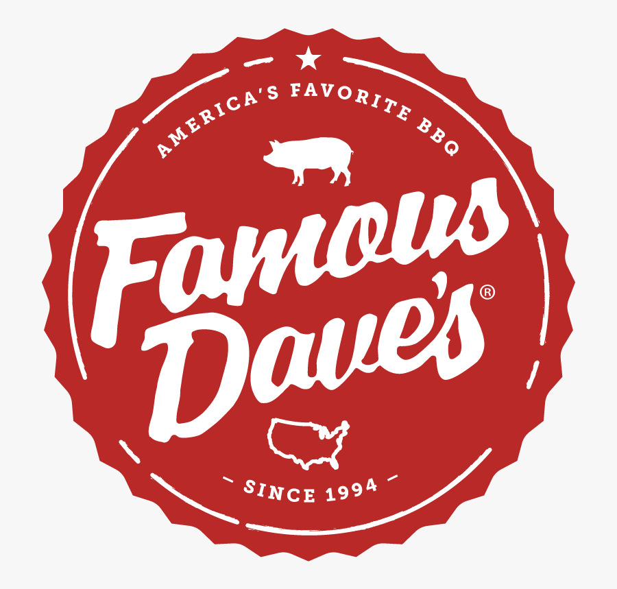 Famous Dave"s Music Stage - Famous Dave's New Logo, Transparent Clipart