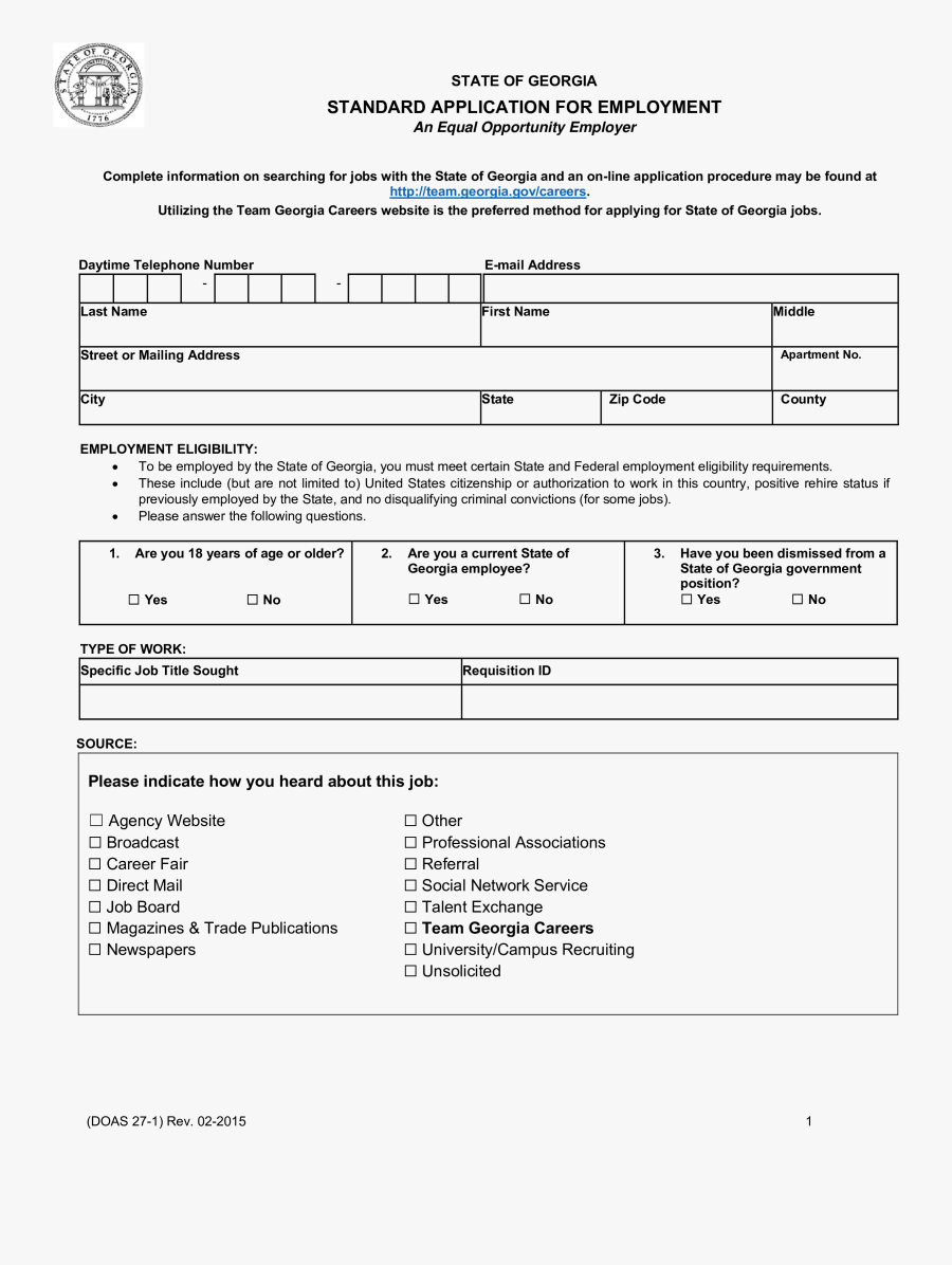 Clip Art Application For Employment Templates - Agent Recruitment Form Sample, Transparent Clipart