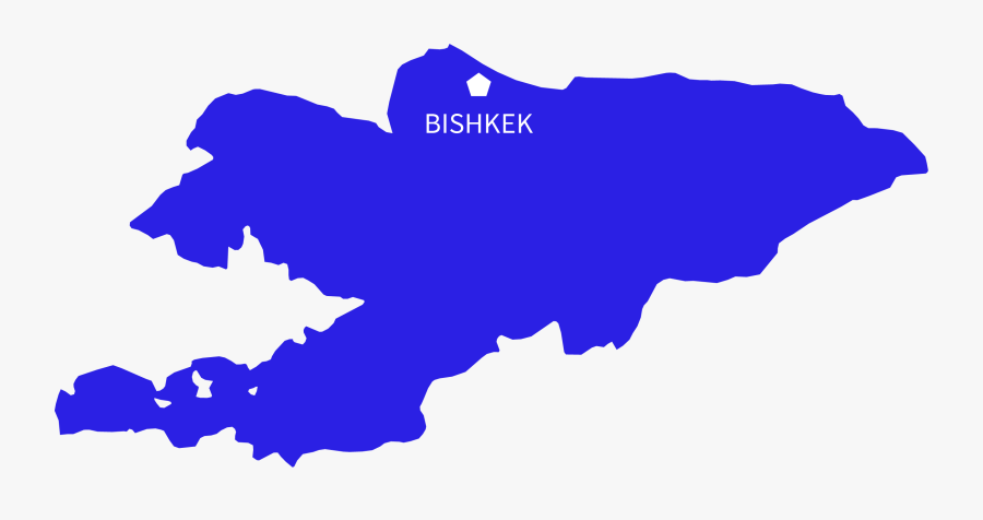 Transparent 18th Amendment Clipart - Kyrgyzstan Flag Map, Transparent Clipart