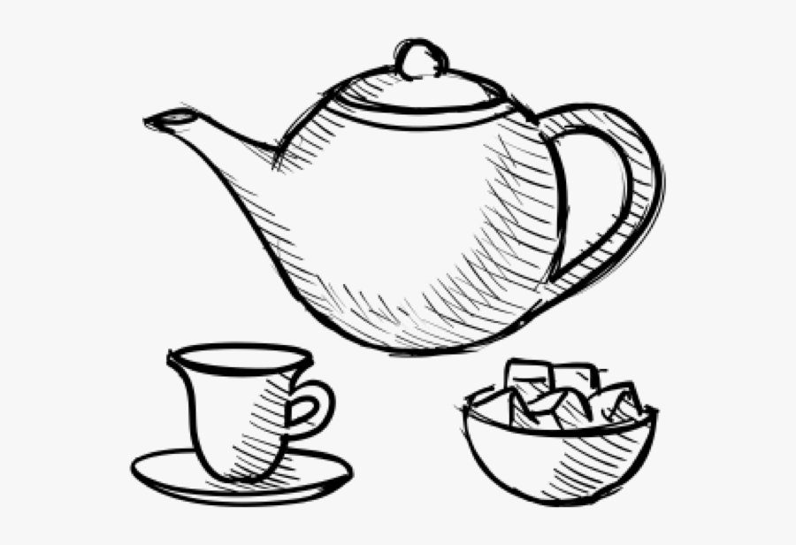 Transparent Once Clipart - Sugar And Tea Drawing, Transparent Clipart