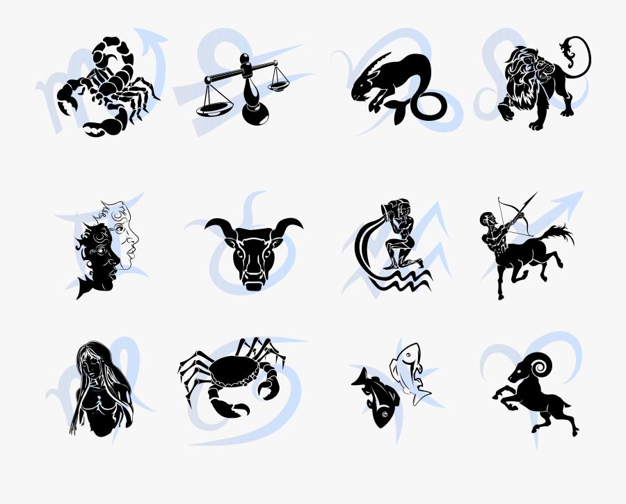 Tattoo Picture Sign Astrological Signs Zodiac Transparent - 12 Zodiac Tattoos, Transparent Clipart