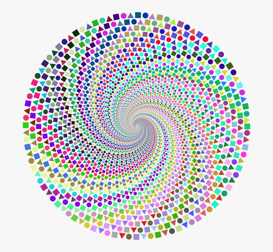 Circle Fractal Halftone Triangle - Speaker Grill Vandal Resistant, Transparent Clipart