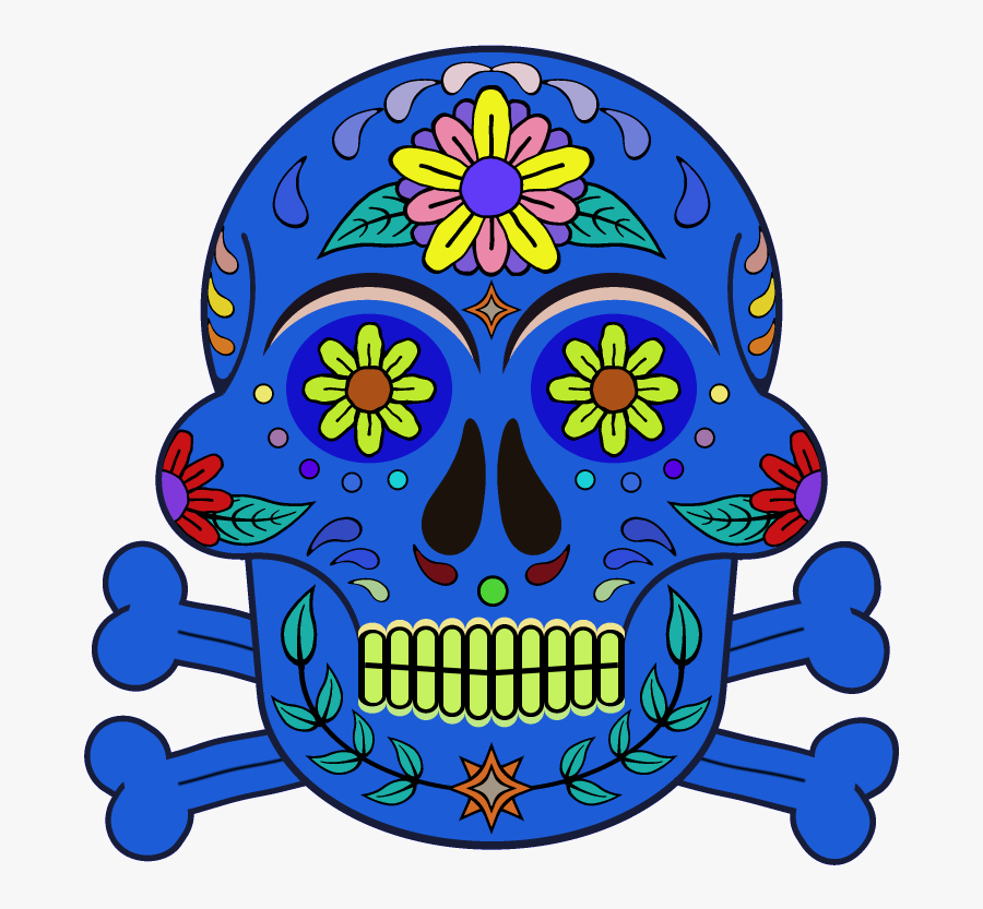 Cinco De Mayo Clip Art Transparent - Skull, Transparent Clipart
