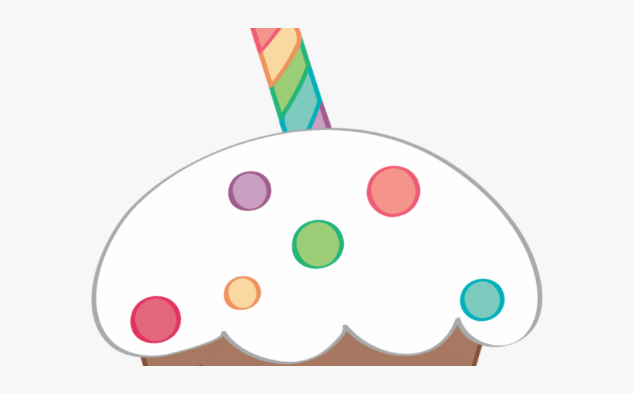 Transparent Birthday Cupcake Clipart - Circle, Transparent Clipart
