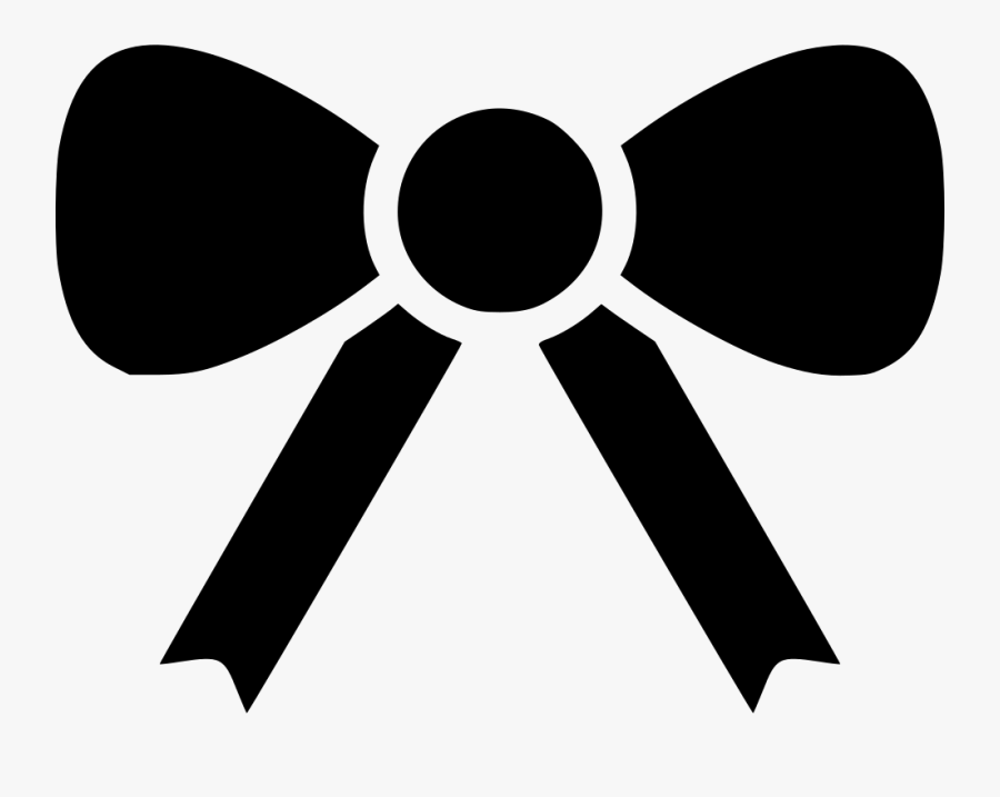 Transparent Black Ribbon Bow Png - Icon, Transparent Clipart