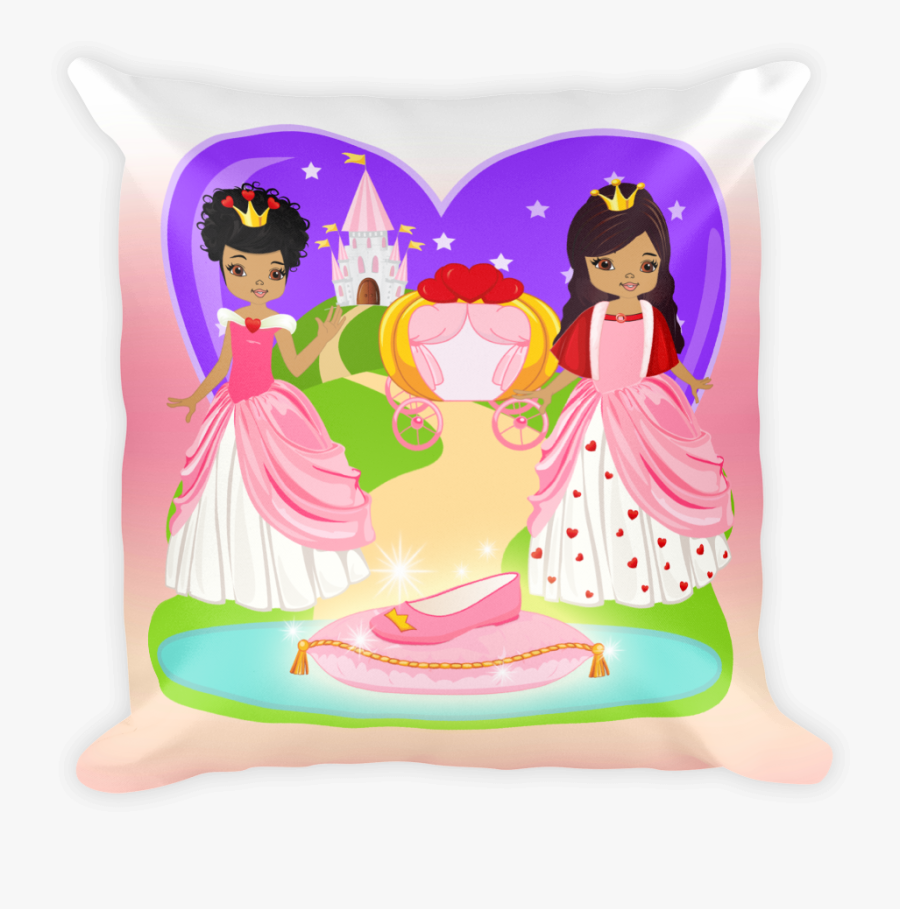 African American Princess Mocha - Throw Pillow, Transparent Clipart