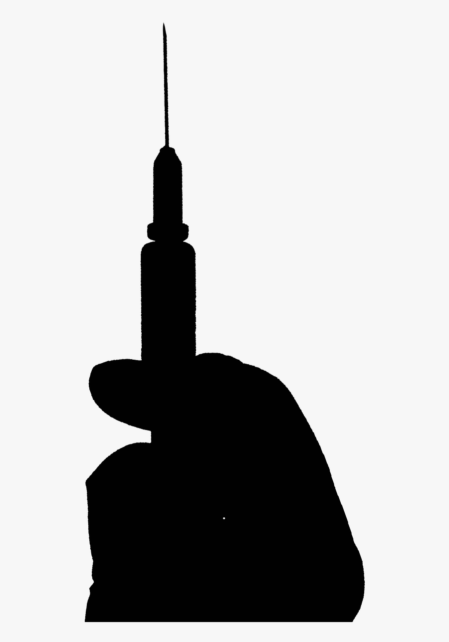 Vaccine Silhouette Hand Free Picture - Vaccine Silhouette, Transparent Clipart